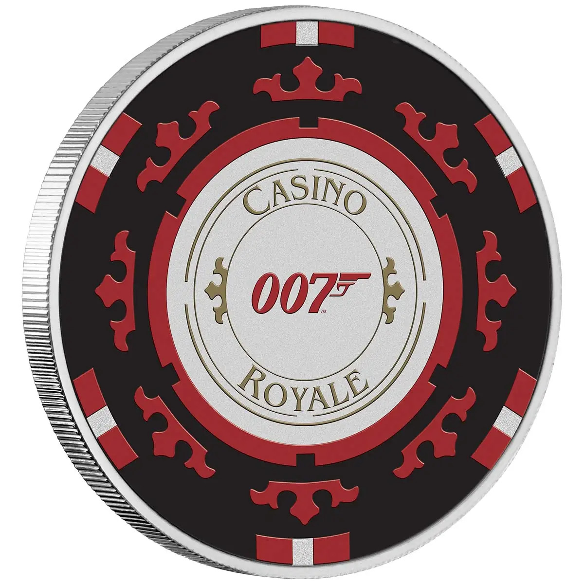 2023 $1 James Bond Casino Royale 1oz Silver Coloured UNC Coin