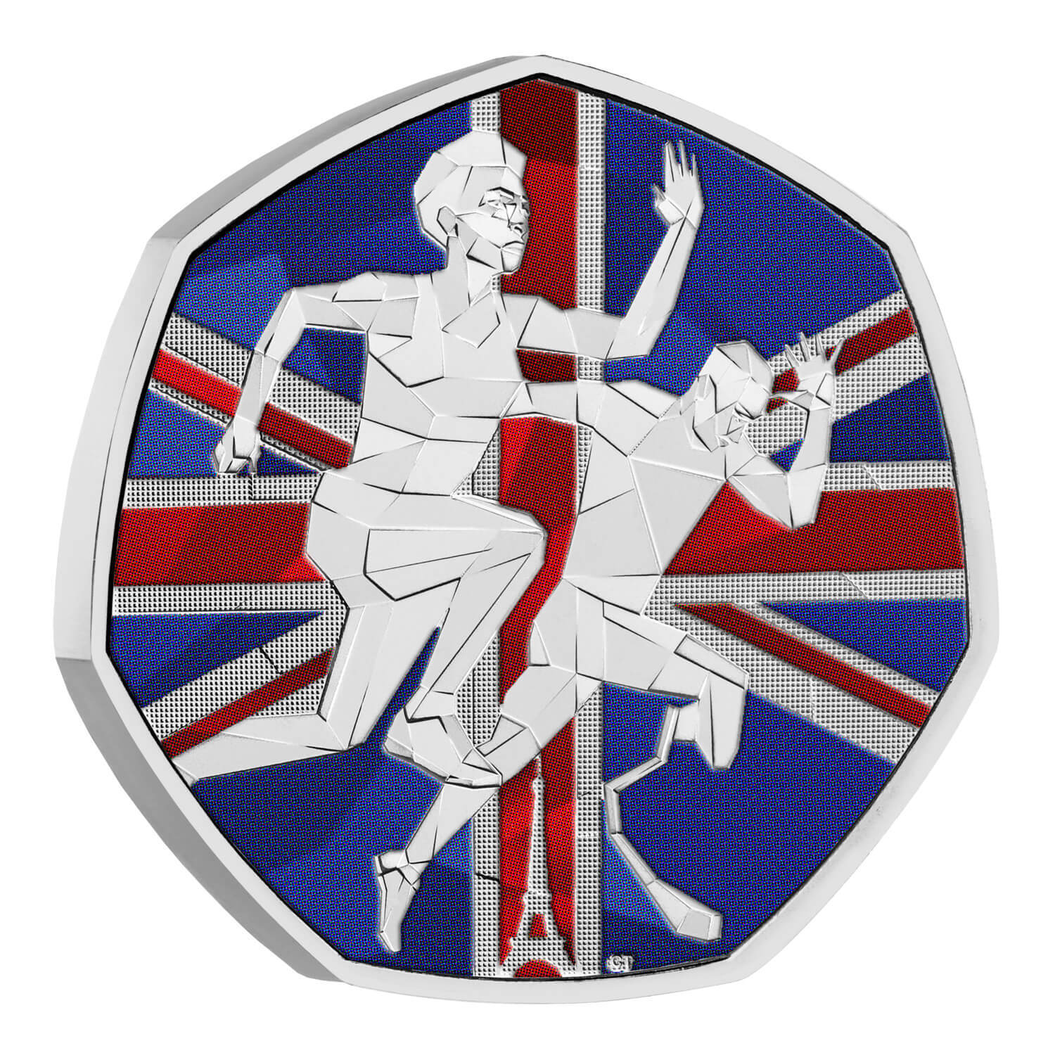 2024 50p Team GB and ParalympicsGB Coloured BUNC Coin