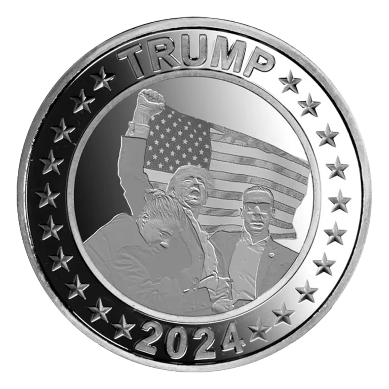 2024 Silver Donald Trump Assassination Attempt Round 1oz