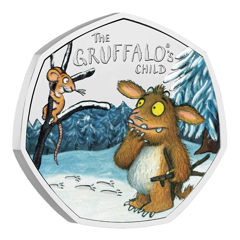 2024 50p Gruffalo's Child Coloured BUNC Coin