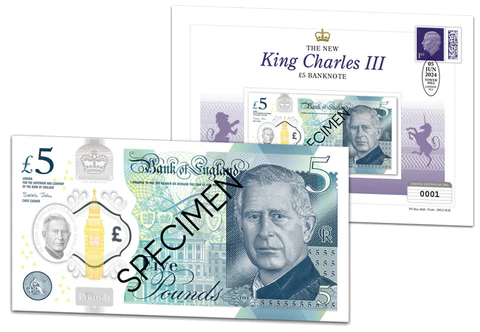 2024 King Charles III £5 Banknote Cover