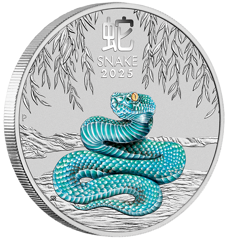 2025 1/4oz Silver Colourded Australian Lunar Snake ANDA Special Release