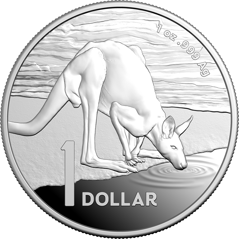 2024 $1 Kangaroo Series Desert Life 1oz Silver Proof