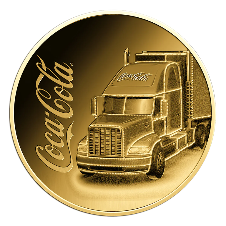 Coca-Cola Truck 1/1000oz Gold Coin