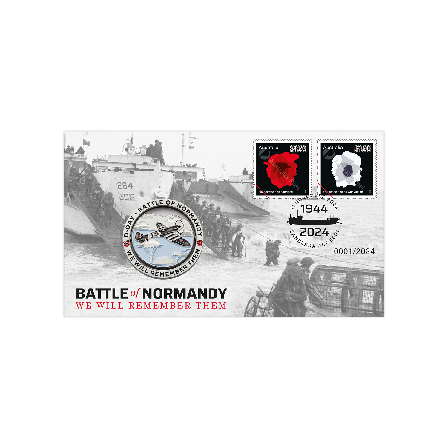 2024 Battle of Normandy Medallion Cover