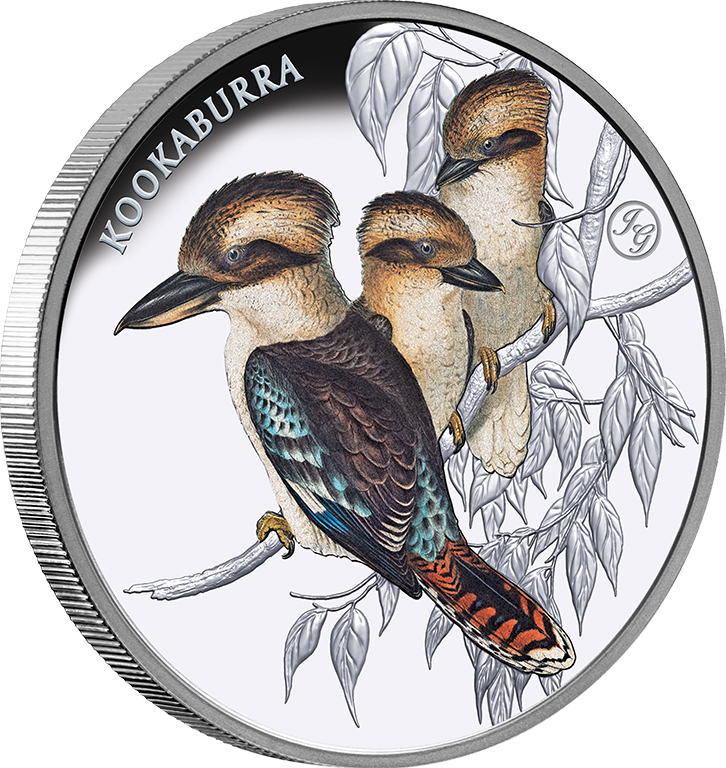 2025 $1 Kookaburra Coloured 1oz Silver Proof Coin