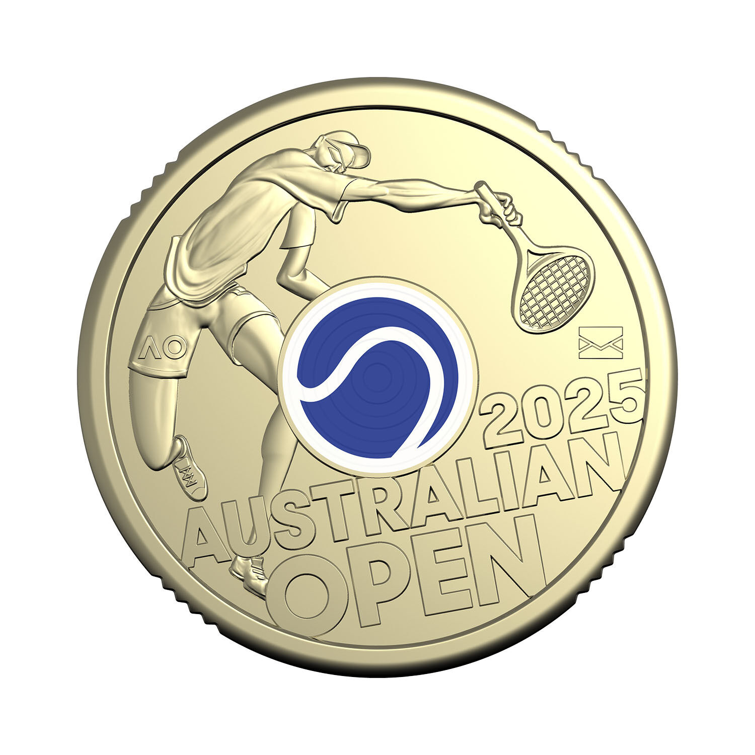 2025 $2 Men's Australian Open Privy Mark Coin