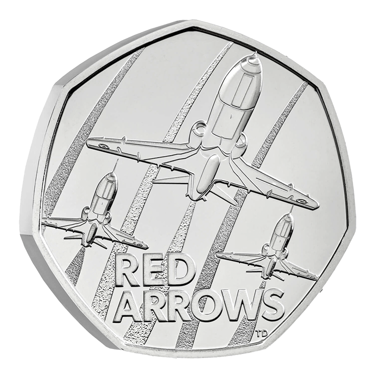 2025 50p The Red Arrows BUNC Coin