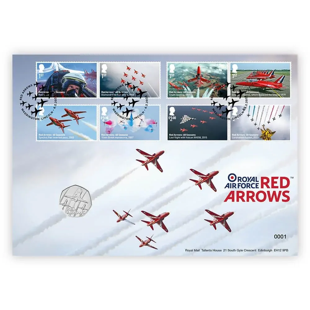 2025 UK Red Arrows BUNC Coin Cover