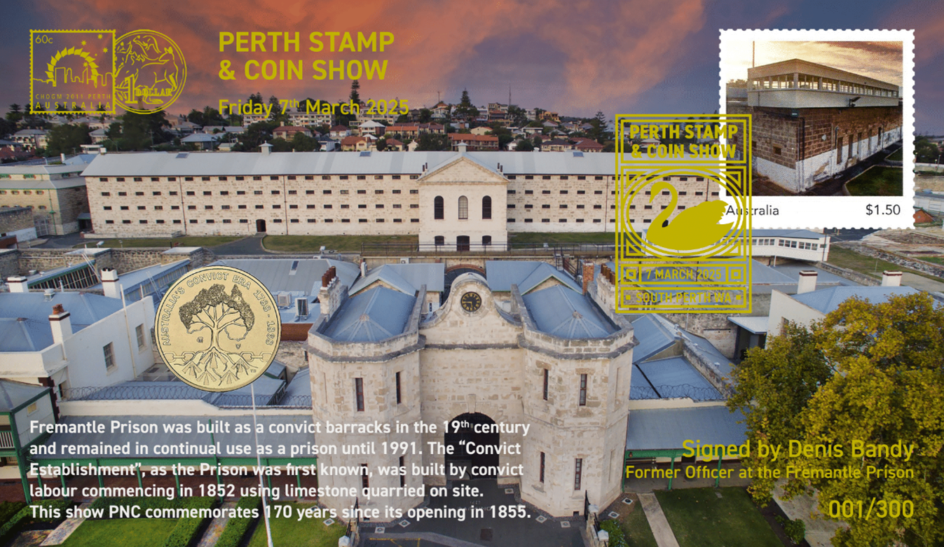 2025 Perth Stamp and Coin Show PNCs (set of 4)