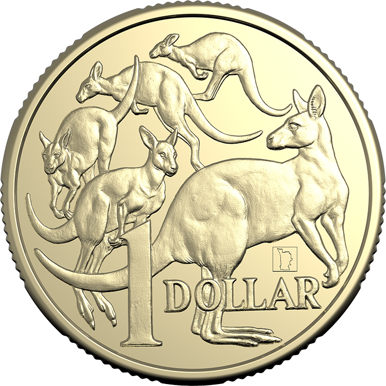 2025 $1 Mob of Roos ANDA Perth Money Expo Perth Map Privy