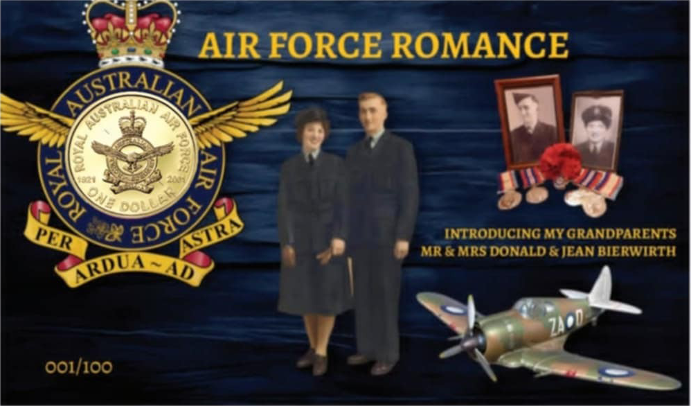 Airforce Romance $1 Greenstar Creations Card