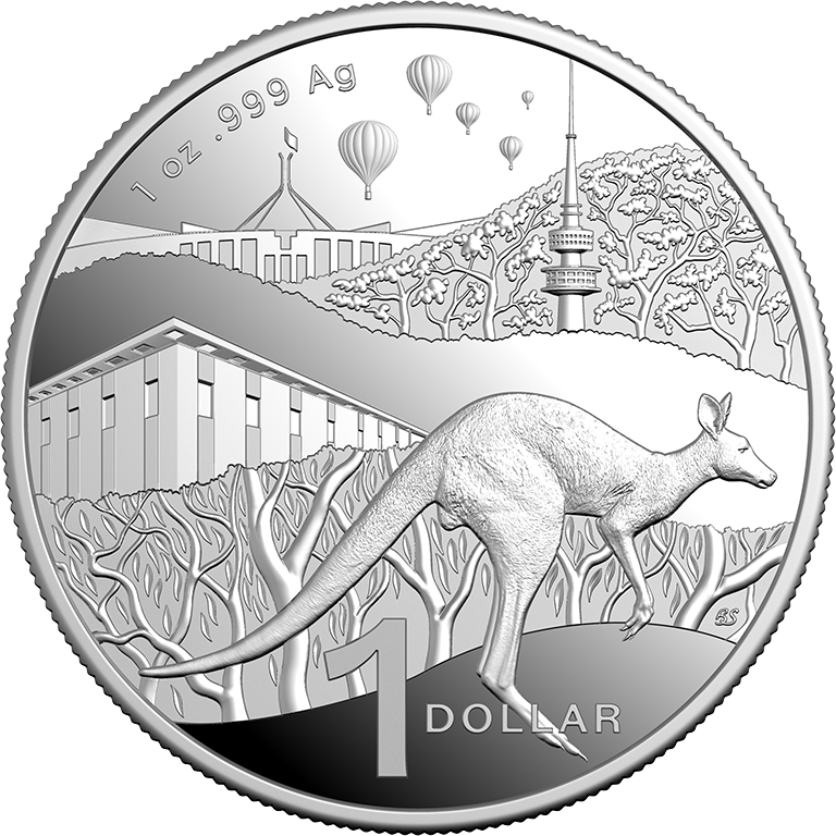 2025 $1 Kangaroo Series 1oz Fine Silver Proof Coin
