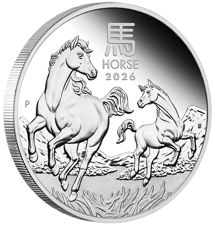 2026 $1 Year of Horse 1oz Silver Proof Coin