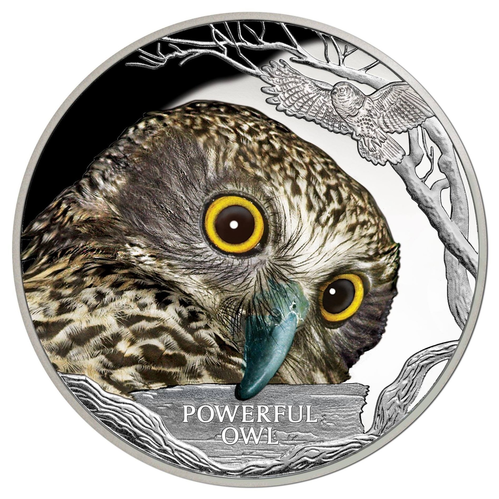 1oz silver bitcoin owl round