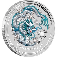 2012 $1 White Lunar Dragon Ama Issue Philadelphia