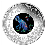 2016 Australian Opal Lunar Monkey 1oz Silver Proof Coin