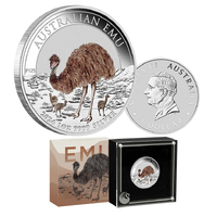 2024 $1 Australian Emu 1oz Coloured Silver Coin