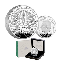 2023 £5 The 75th Birthday of His Majesty King Charles III Silver Piedfort Proof Coin