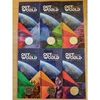 2024 $1 Out of this World 6 Card Set 'P' Counterstamp Al-Br UNC Coins