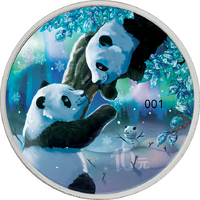 2023 China Panda Winter 30g Coloured Silver Coin