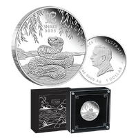 2025 $1 Year of the Snake 1oz Silver Proof Coin