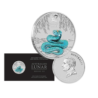 2025 1/4oz Silver Colourded Australian Lunar Snake ANDA Special Release