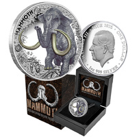 2025 $1 Mammoth Coloured 1oz Silver Proof