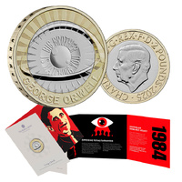 2025 £2 George Orwell BUNC Coin