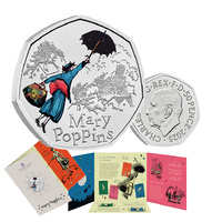 2025 50p Mary Poppins BUNC Colour Coin