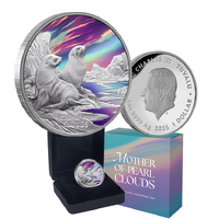 2025 $1 Mother of Pearl Clouds 1oz Coloured Silver Proof Coin