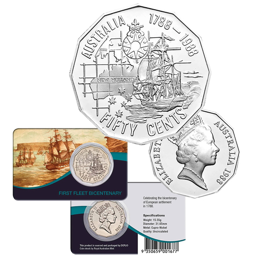 1988 50c First Fleet Coin Pack