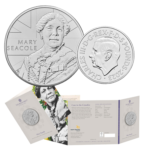 2023 £5 Mary Seacole BUNC Coin