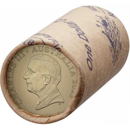 2023 $1 Premium Mint Roll Charles III UNC