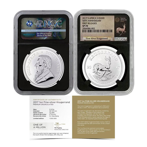 2017 1oz South Africa Krugerrand NGC SP70