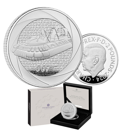 2024 £2 Bond Films of the 2000s 1oz Silver Proof Coin