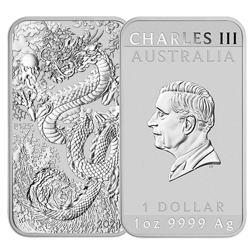 2024 $1 Dragon 1oz Rectangular Bullion Coin