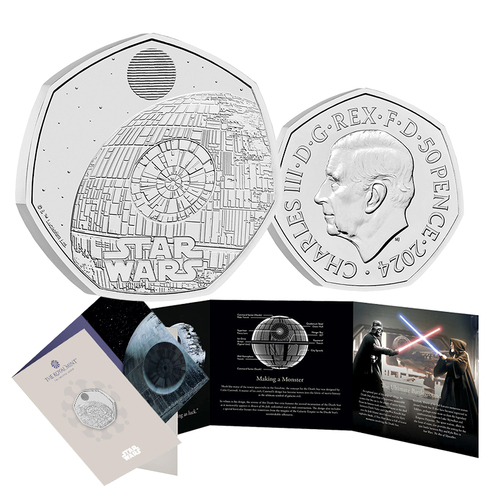 2024 50p Star Wars Death Star II BUNC Coin