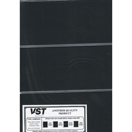 VST FDC 3 Division Clear with Black Insert 10 Page Pack