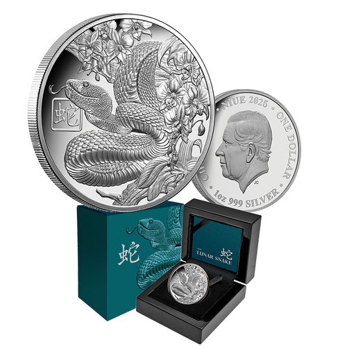 2025 $1 Lunar Snake 1oz Silver Proof Coin