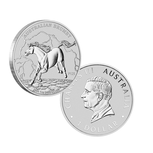 2024 $1 Australian Brumby 1oz Silver Bullion Coin