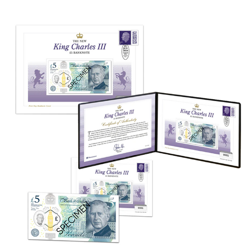 2024 King Charles III £5 Banknote Cover