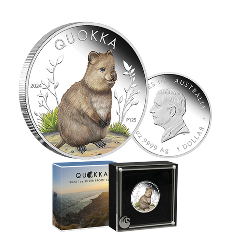 2024 $1 Australian Quokka 1oz Silver Proof Coin