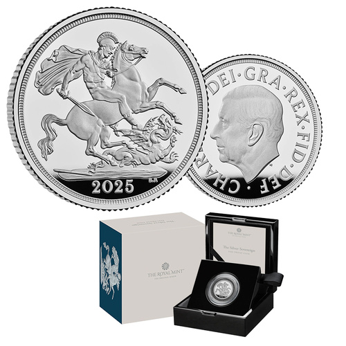 2025 Royal Mint Silver Sovereign Proof Coin