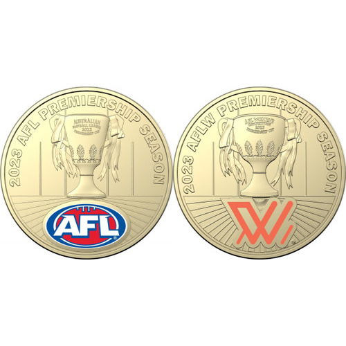 2023 $1 AFL & AFLW Coloured Coins