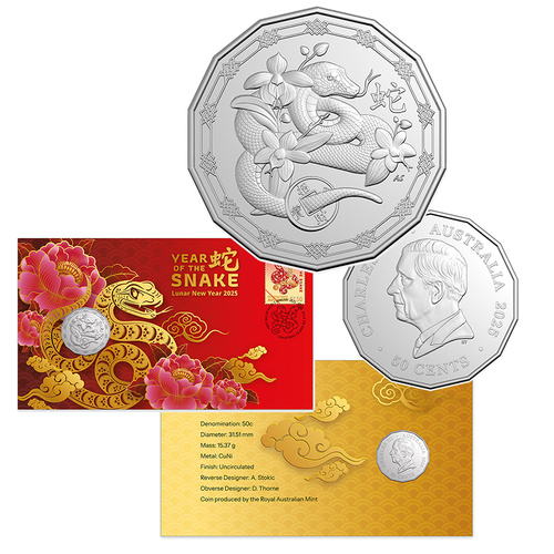 2025 Christmas Island Lunar New Year of the Snake PNC (RAM)