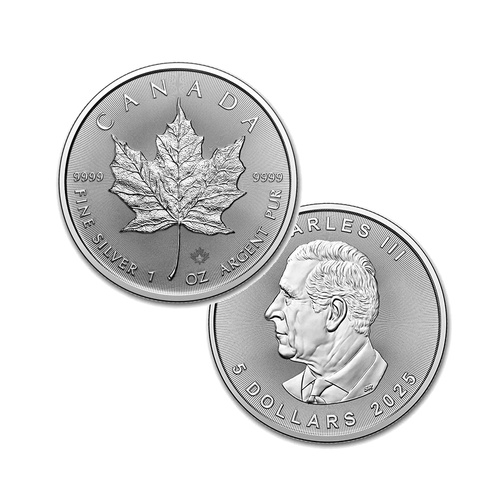 2025 Canada $1 Maple Leaf 1oz Silver BU Coin