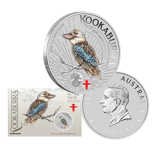 2025 World Money Fair Kookaburra Ampelmann Privy 1oz Silver Coin