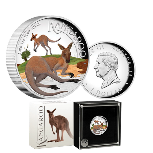 2025 $1 Australian Kangaroo 1oz High Relief Silver Proof Coin